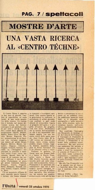 Una vasta ricerca al «Centro Téchne»